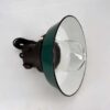 Lampe de plafond avec émail et verre