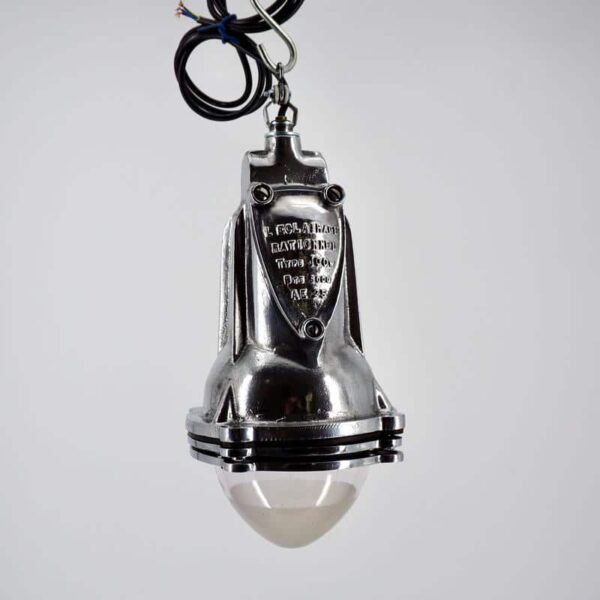 Lampe industrielle petite taille en forme d'obus
