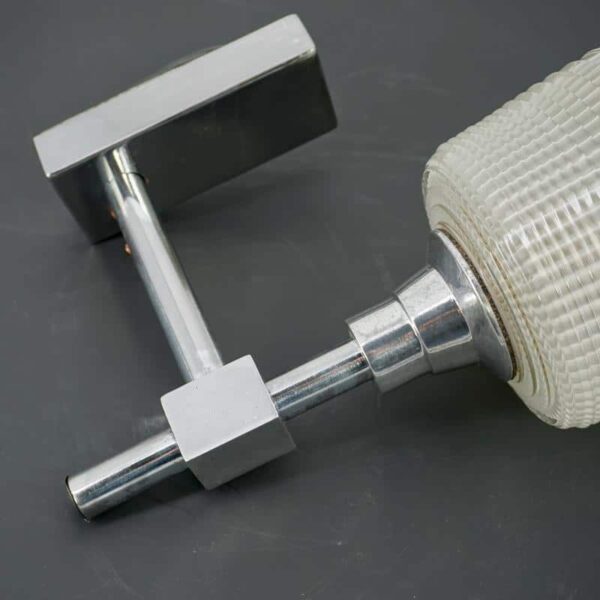 Wall lamps in glass, steel and aluminium