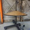 Large workshop lamp with globe in enamelled sheet metal