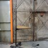 height-adjustable industrial lamp on castors