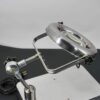 Lampe aluminium et verre industrielle a poser