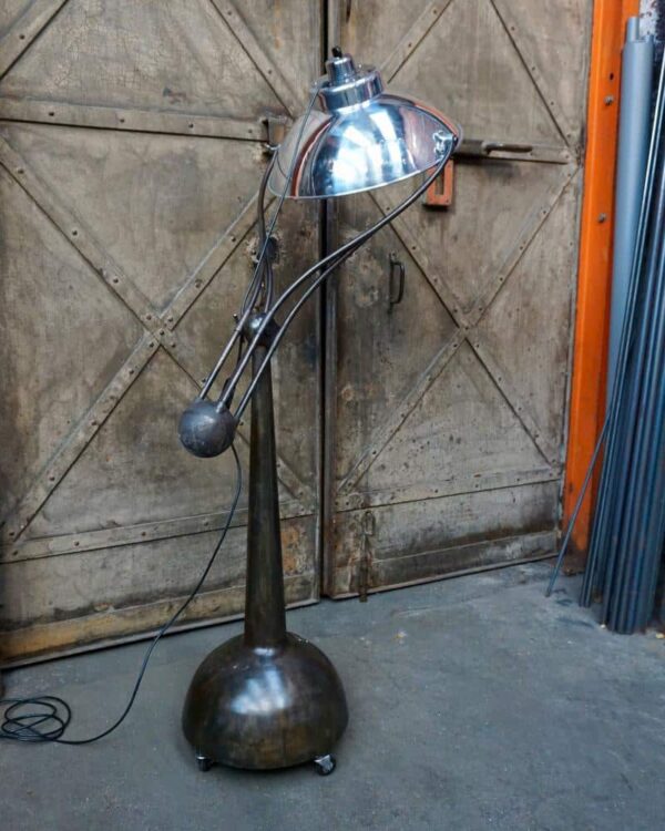 Lampadaire aluminium et acier