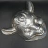 Lamb's head in cast aluminium, old César mask mould