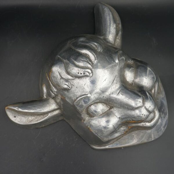 Lamb's head in cast aluminium, old César mask mould