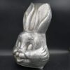 Cast aluminium rabbit, decoration idea