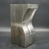 Large steel bookend with engraved fork