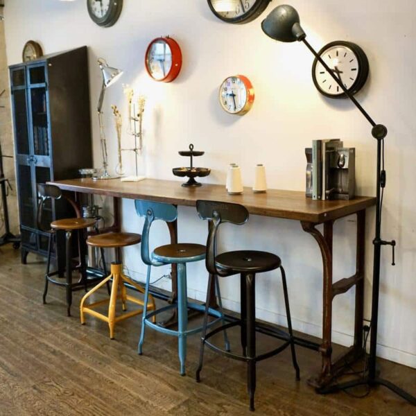 large half-height antique counter