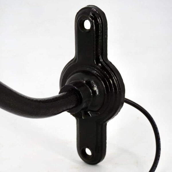 Vintage industrial lamp with enamel and cast Iron