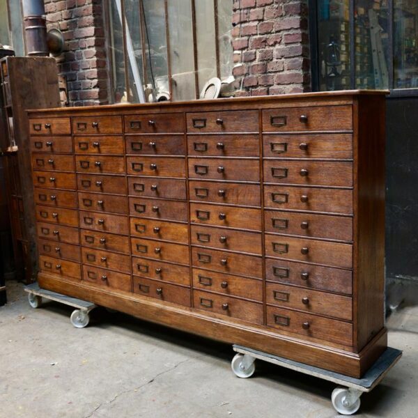 Thirties-style sideboard, old trade furniture.