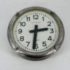 Vintage electric clock in cast aluminim