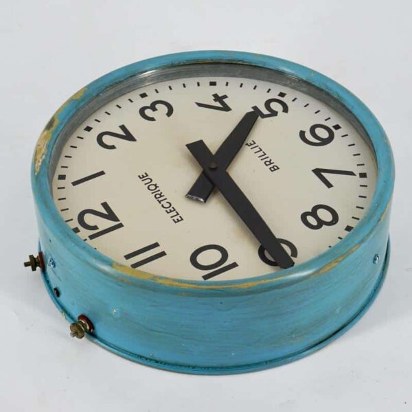 Horloge électrique industrielle vintage