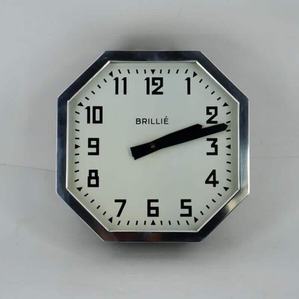 Electric shiny clock year 50 octagonal