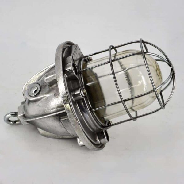 Lampe industrielle ancienne ré électrifiée et restaurée