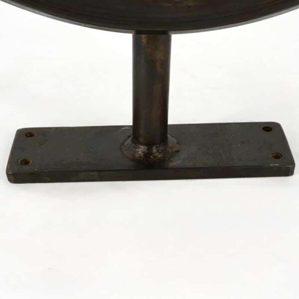 Industrial clock for ceiling or cabinet mounting