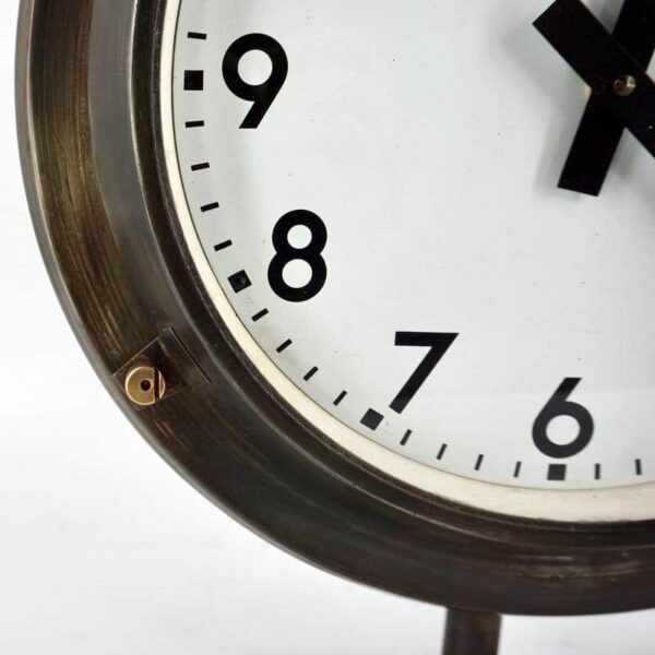 Antique Brillié double-faced clock in working order