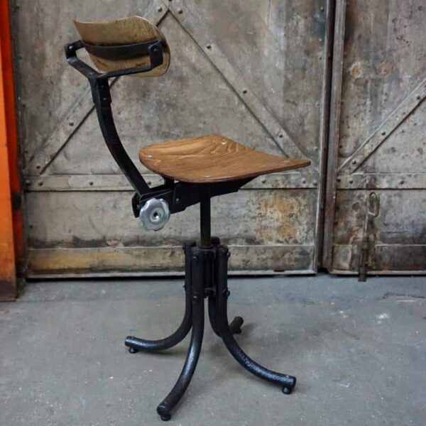 Chaise de bureau industriel ajustable