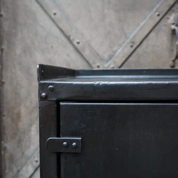 metal workshop cabinet with shelf