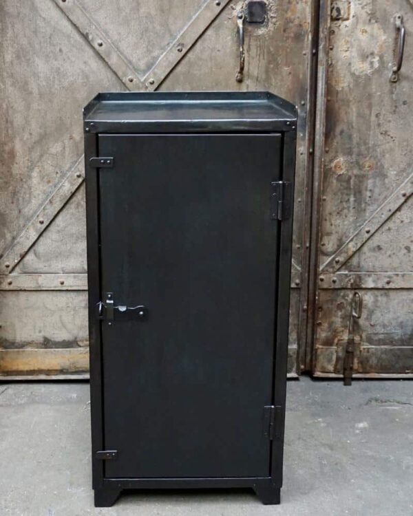 Small metal storage cabinet