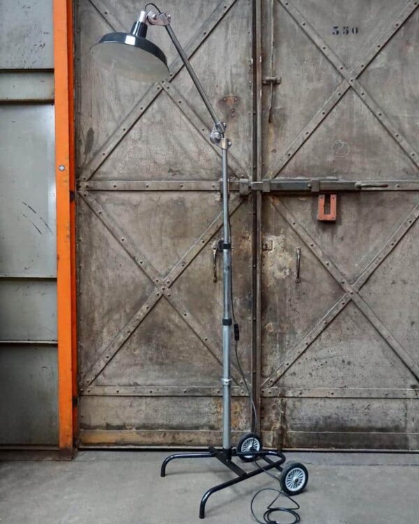Large adjustable and swiveling floor lamp