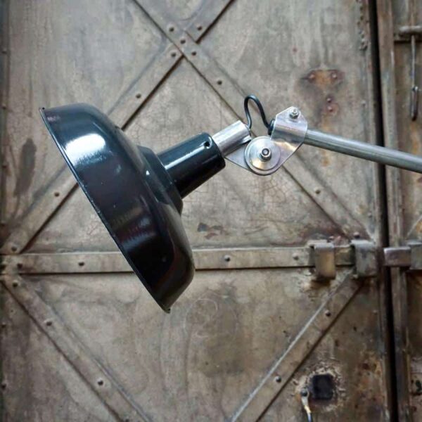 Adjustable and swiveling vintage industrial floor lamp