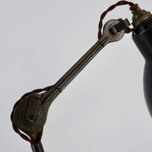 LAMPE ANCIENNE DE LA MARQUE Gras, rare modele N°206 avec bras plat