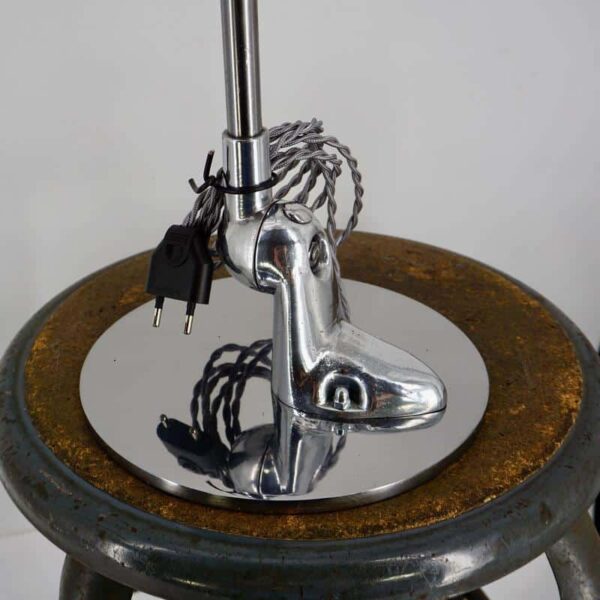 Silver desk lamp