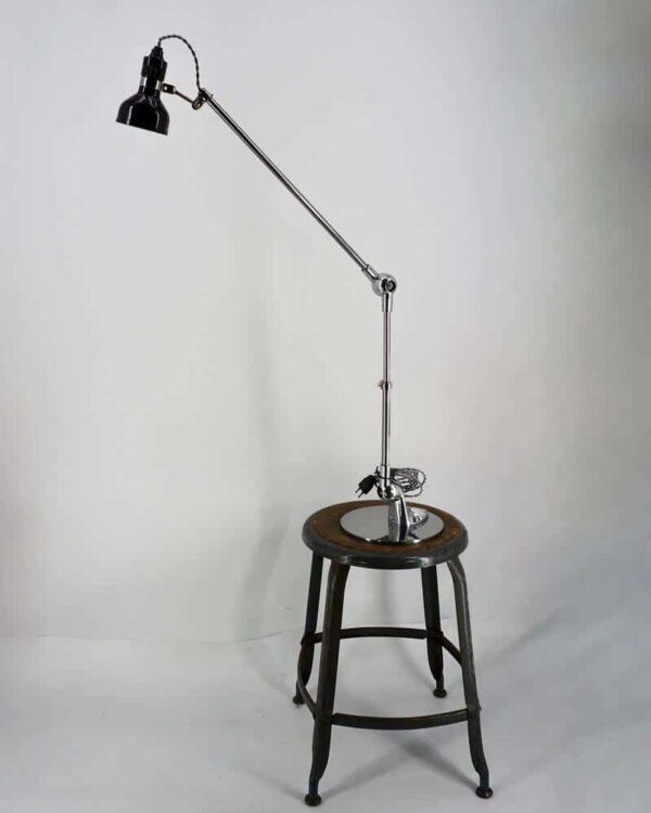 Vintage Lumina lamp made of aluminum, steel, and Bakelite