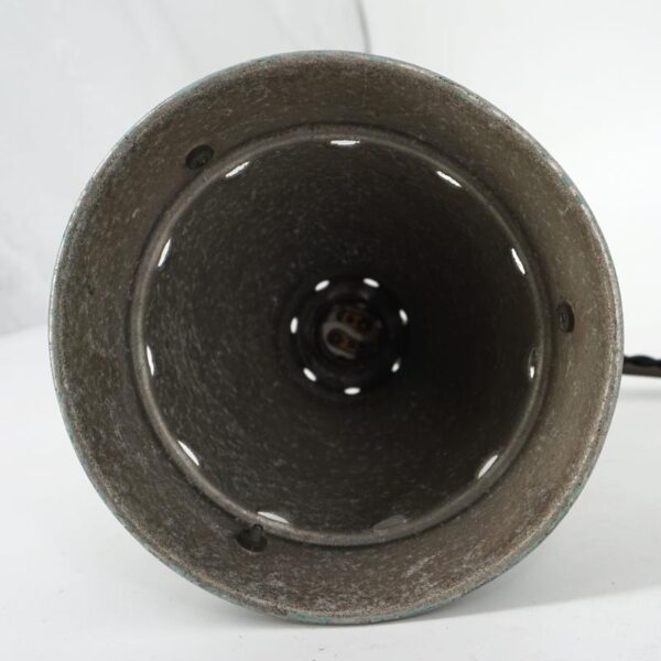 Vintage aluminium globe lamp