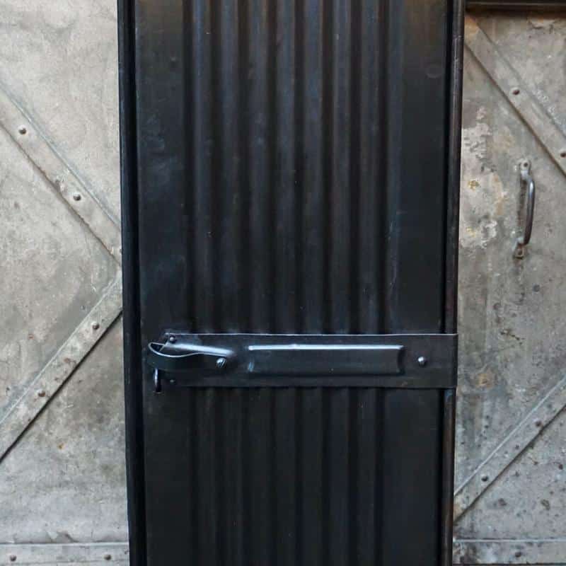 Vintage industrial metal storage