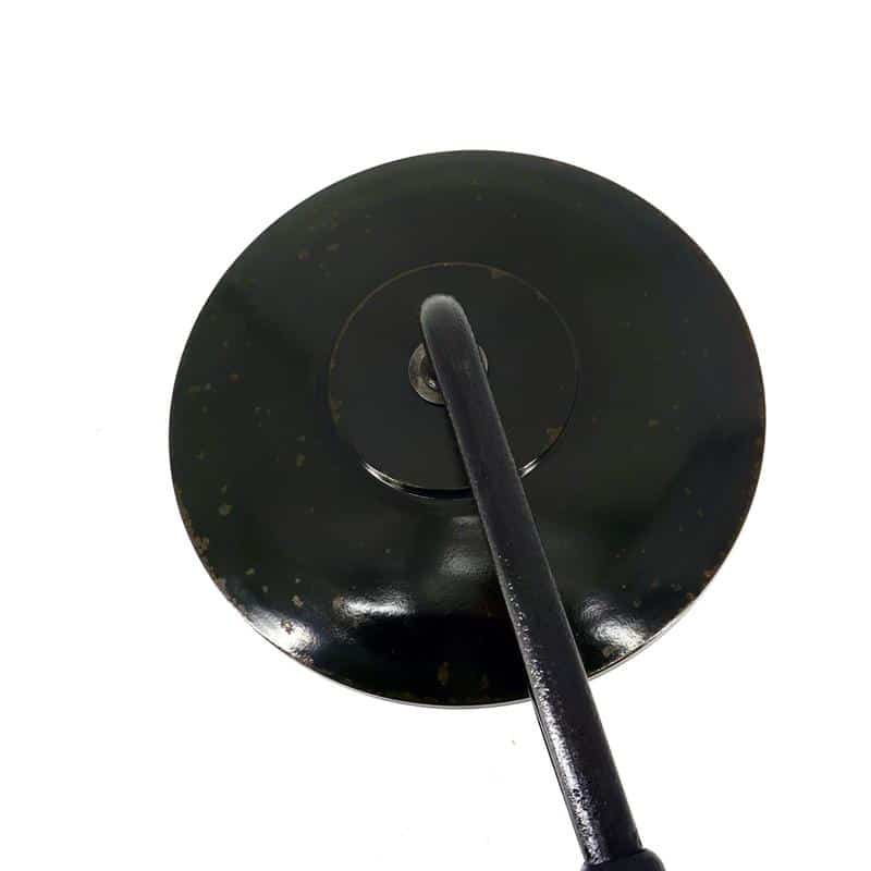 Lampe industrielle ancienne avec verre et Tôle émaillée