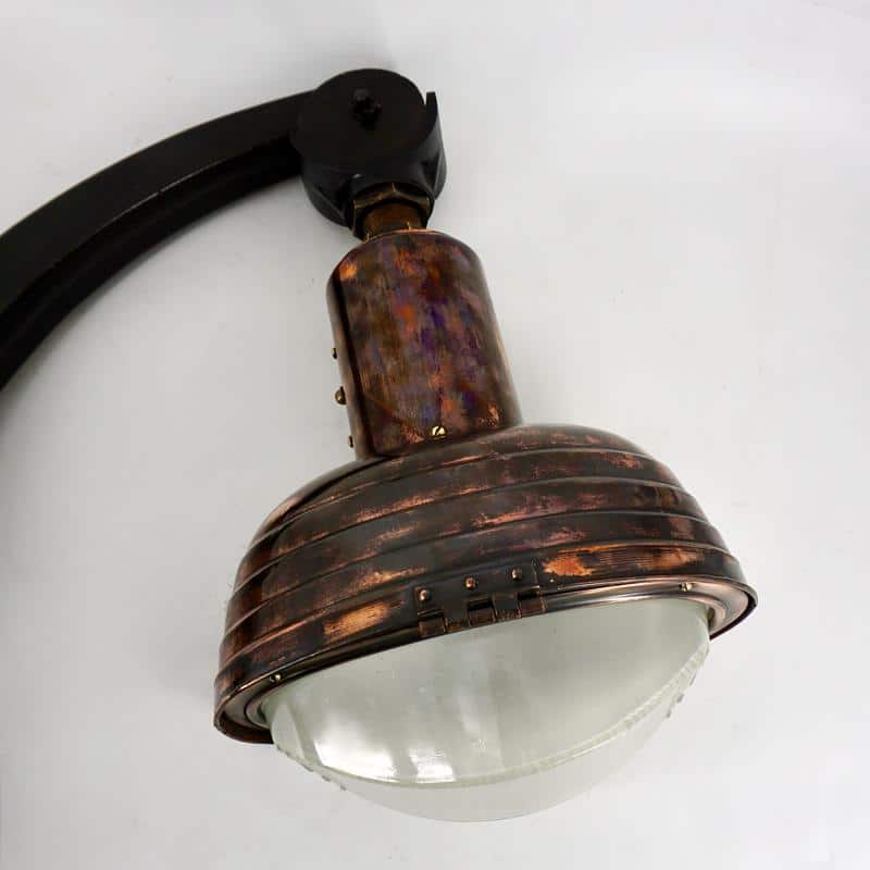 Applique Holophane cuivre vers 1930