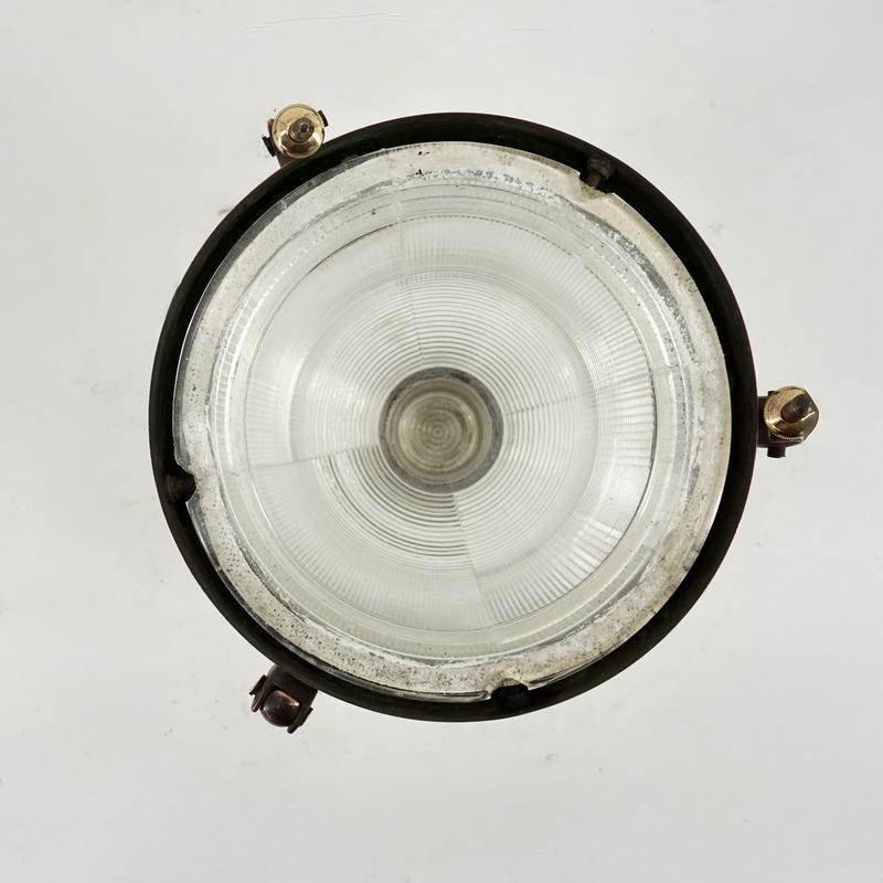 Old double glass holophane