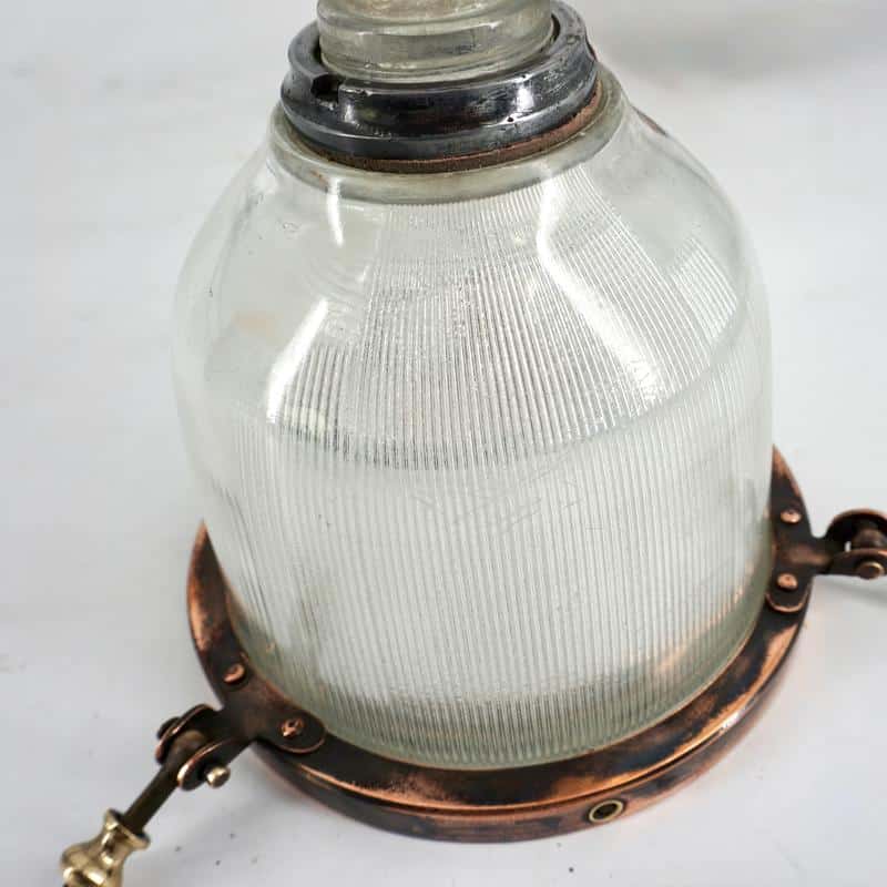 Holophane double verre ancienne