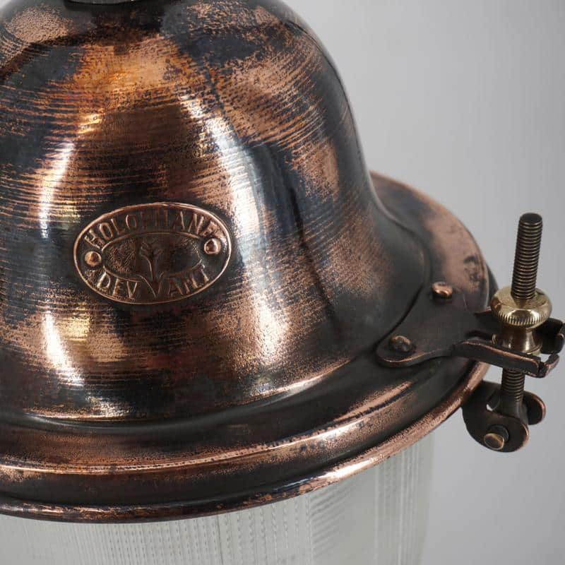 Beautiful Holophane facade lamp, circa 1900