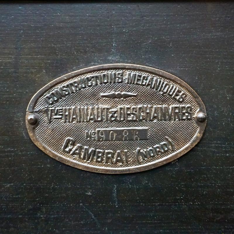 Restored metal workshop cabinet