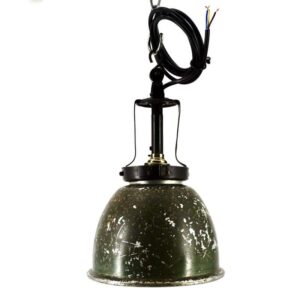 Lampe Holophane verte