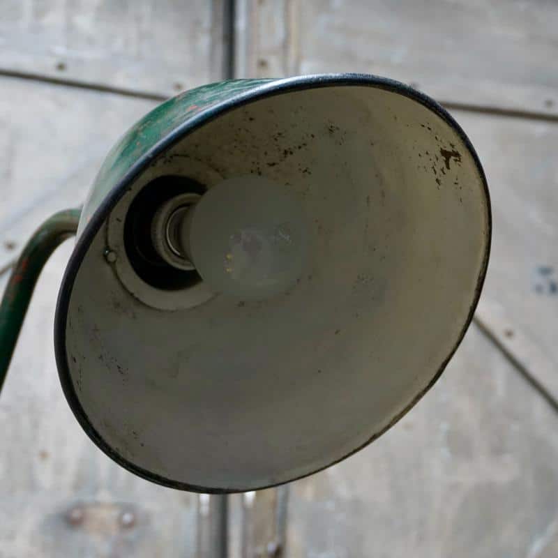 Antique Industrial Workshop Floor Lamp – Vintage Factory Standing Lamp