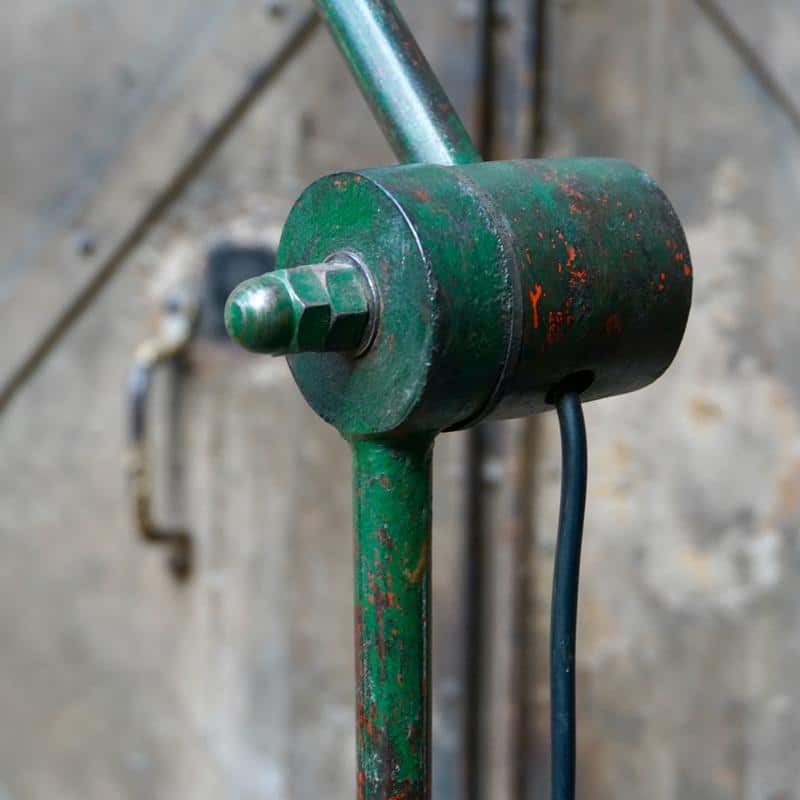 Vintage Green Floor Lamp with Dimmer