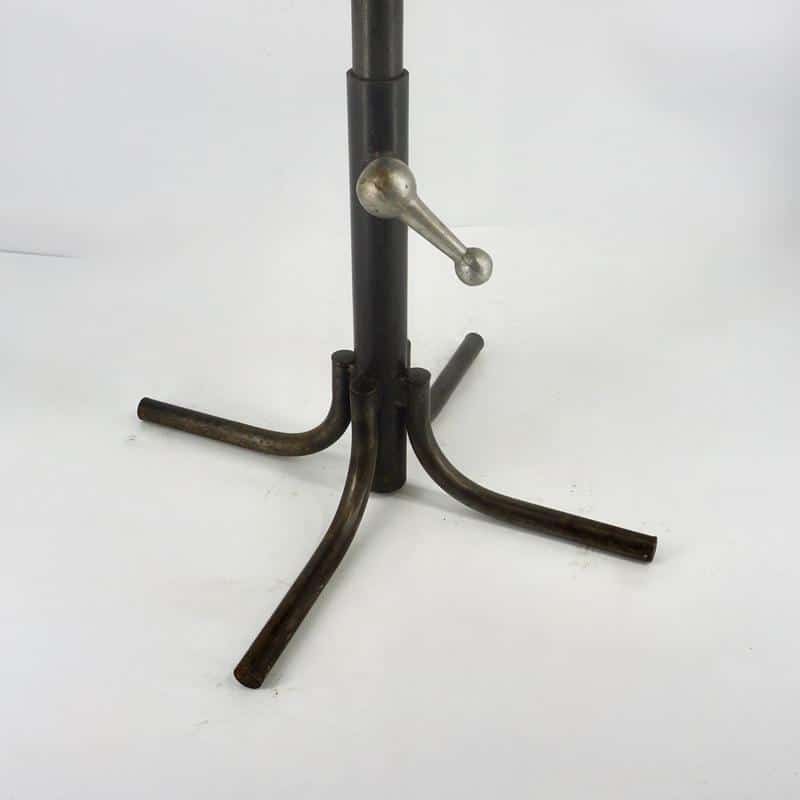 Embossed metal chair, circa 1950–1960.