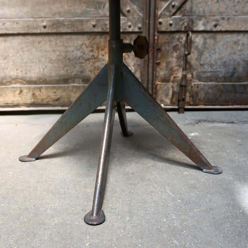 Chaise bois et métal vintage