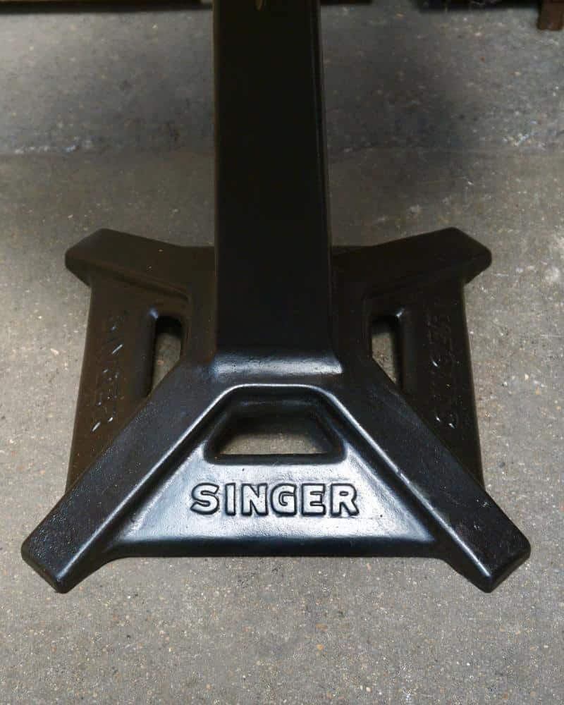 Singer wood and metal chair