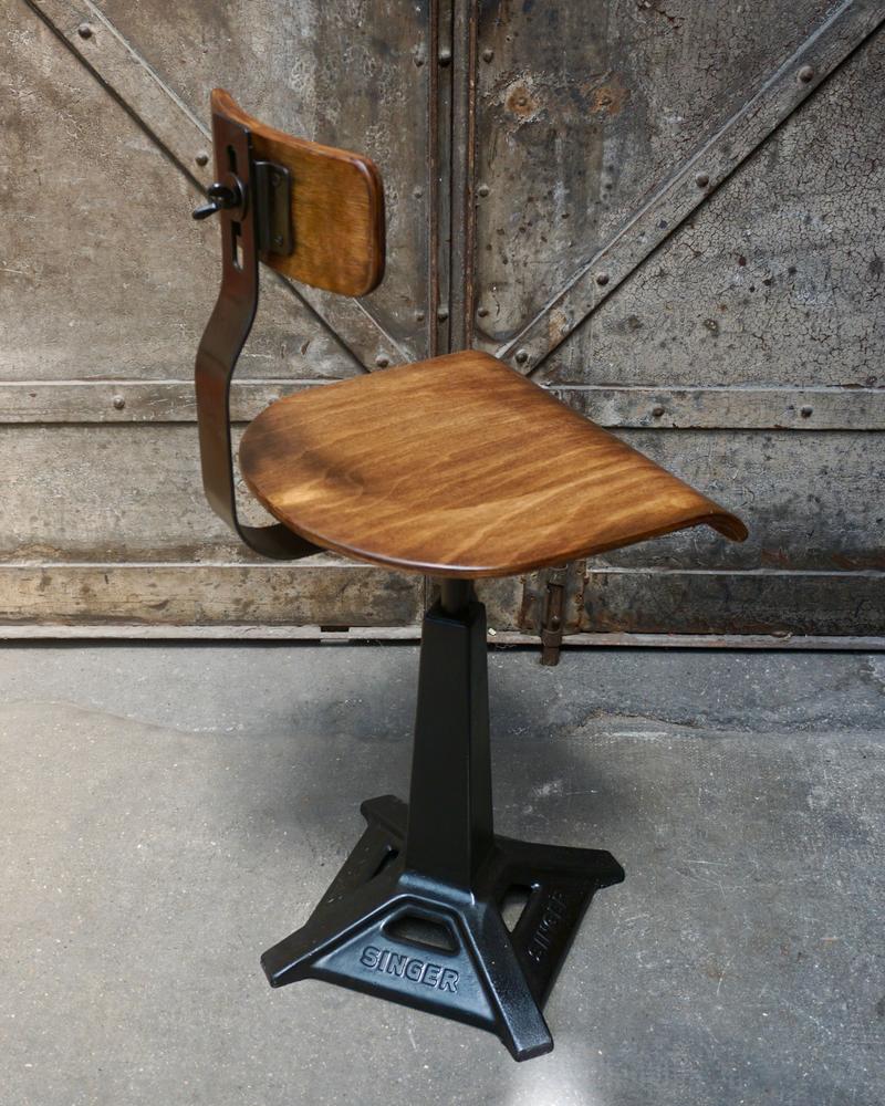 Height-adjustable sewing workshop chair
